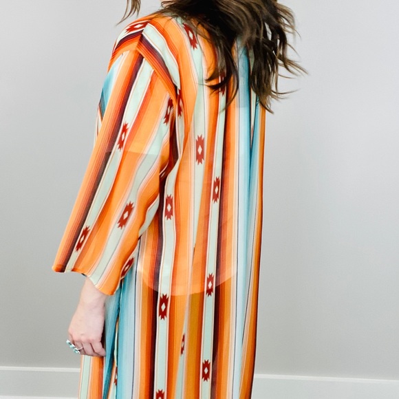 Southwest Sunset Kimono Duster - Picture 3 of 8
